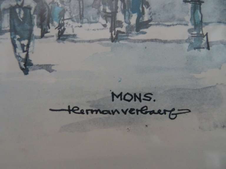 Herman Verbaere "Mons" print in lijst
