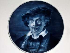 Delftsblauw bord Rembrandt