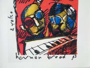 Art print Herman Brood-1993-John Lennon / Yoko Ono