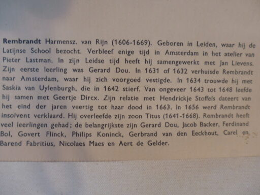 Rembrandt reproductie