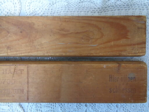 Oude houten sigarenmal