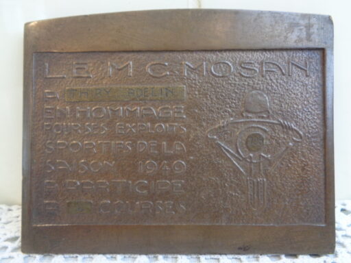 Plaquette motorrace 1949