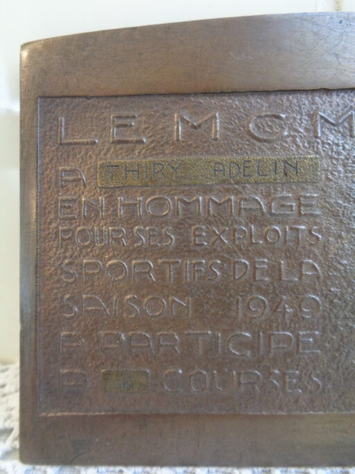 Plaquette motorrace 1949