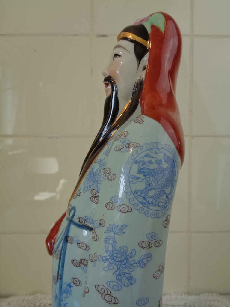 Porseleinen beeld Chinese wijze man