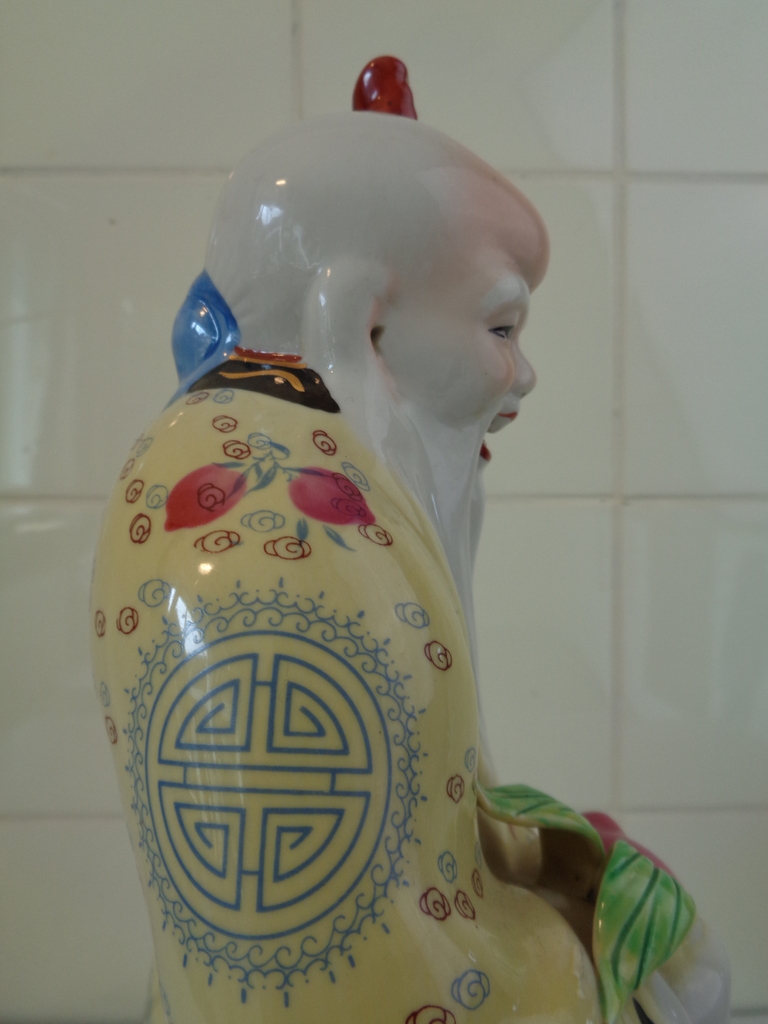 PorseleinPorseleinen beeld Chinese oude man