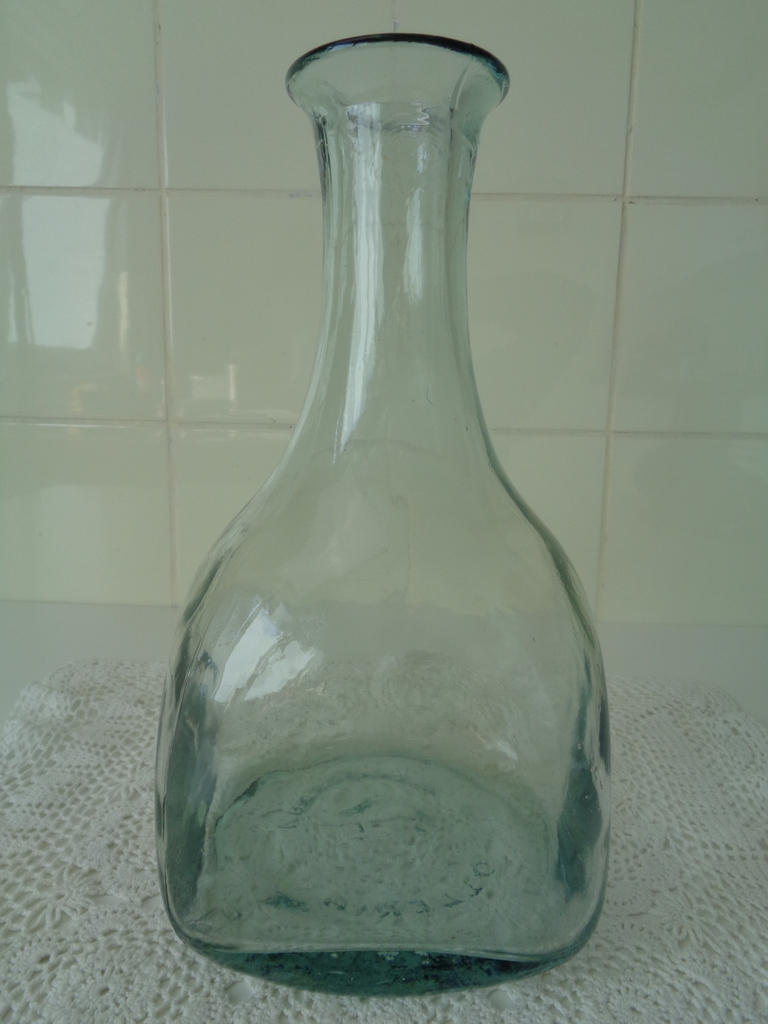Vintage glazen fles / karaf
