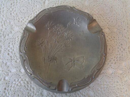Art Deco tinnen asbak