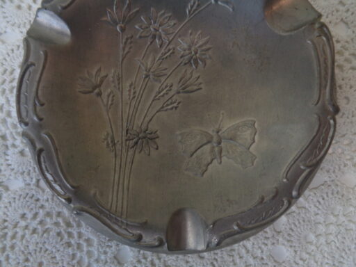 Art Deco tinnen asbak