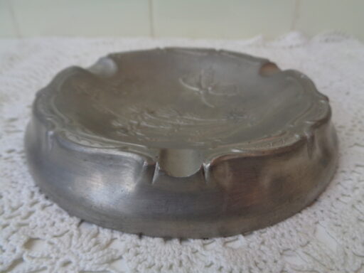 Art Deco tinnen asbak
