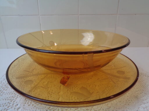 Vintage schaal en terrine