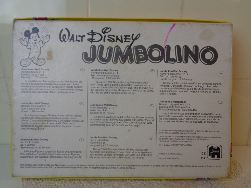 Walt Disney puzzel Jumbolino