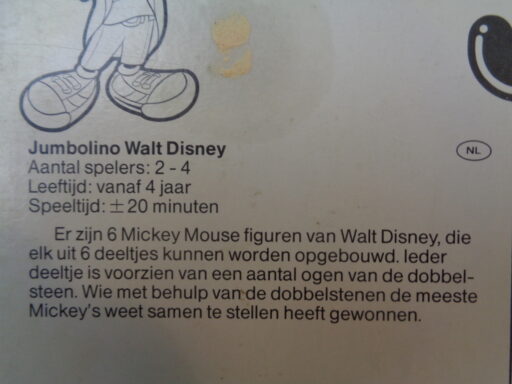 Walt Disney puzzel Jumbolino