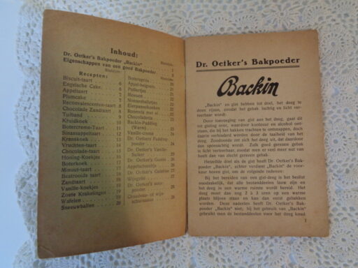 Receptenboek B Dr. Oetker`s recepten voor de huisvrouw Ca. 1930