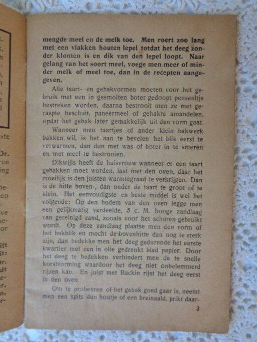 Receptenboek B Dr. Oetker`s recepten voor de huisvrouw Ca. 1930