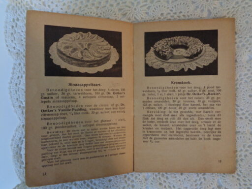 Receptenboek B Dr. Oetker`s recepten voor de huisvrouw Ca. 1930