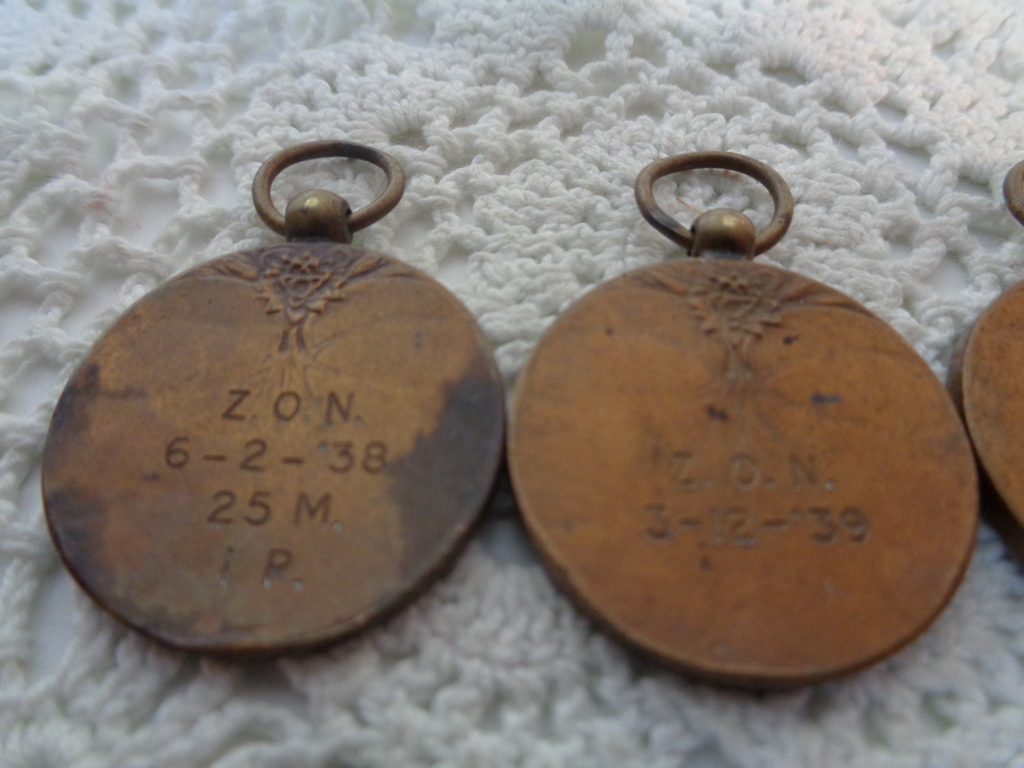 Collectie Sport-medailles 1938 tot 1941