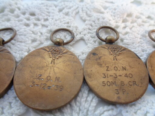 Collectie Sport-medailles 1938 tot 1941