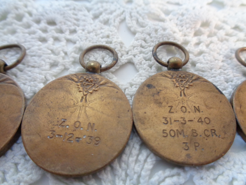 Collectie Sport-medailles 1938 tot 1941
