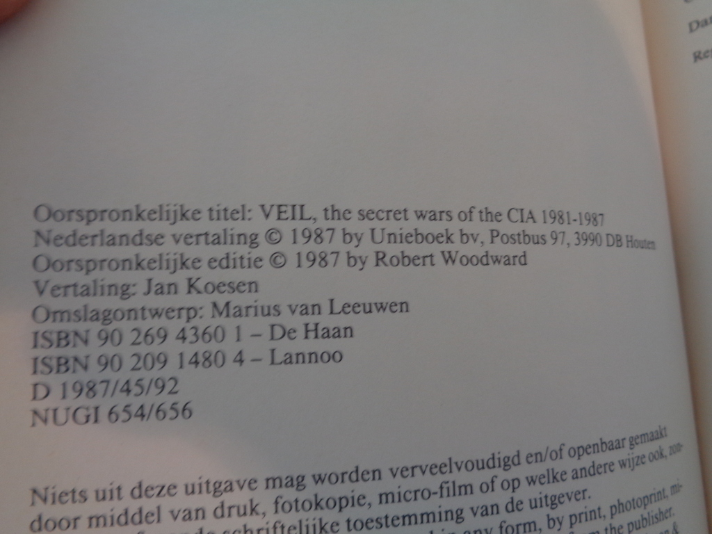 Veil, the secret wars of the CIA 1981-1987
