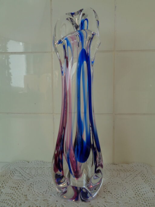 Gesigneerde vaas 003 Max Verboeket Crystal Maastricht