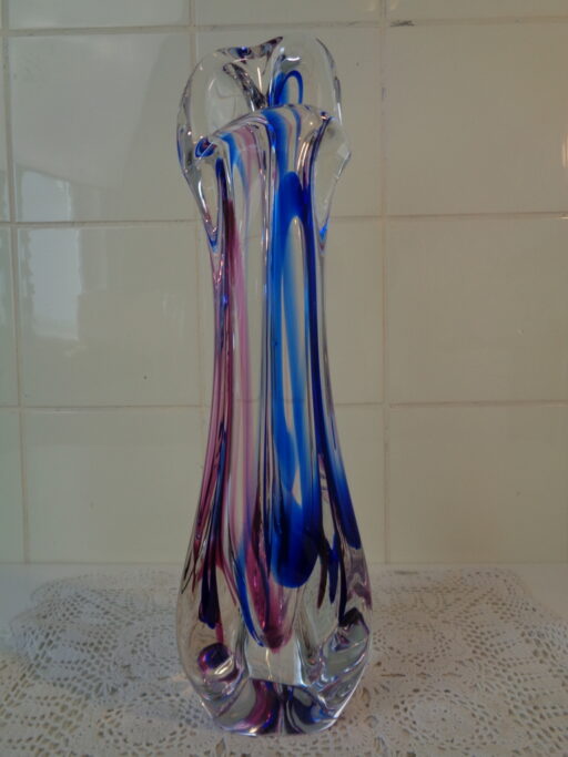 Gesigneerde vaas 003 Max Verboeket Crystal Maastricht