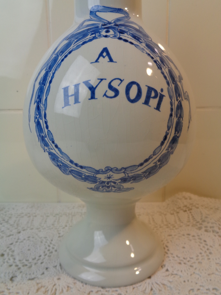 Delfts blauwe Apothekerspot A HYSOPI