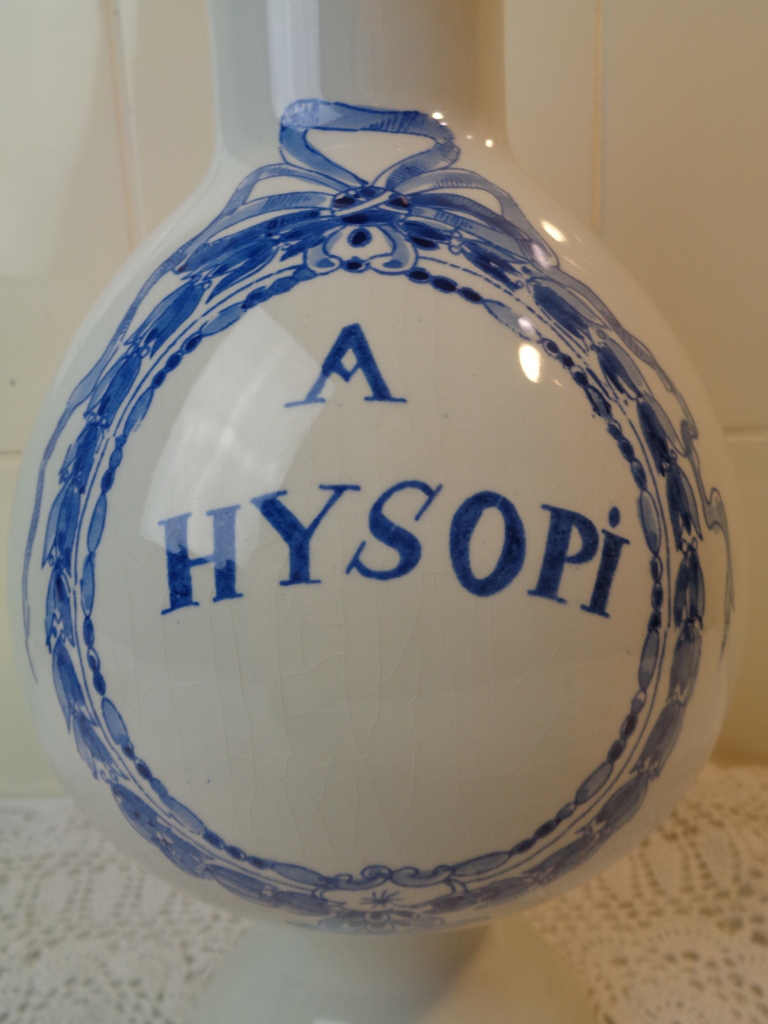 Delfts blauwe Apothekerspot A HYSOPI