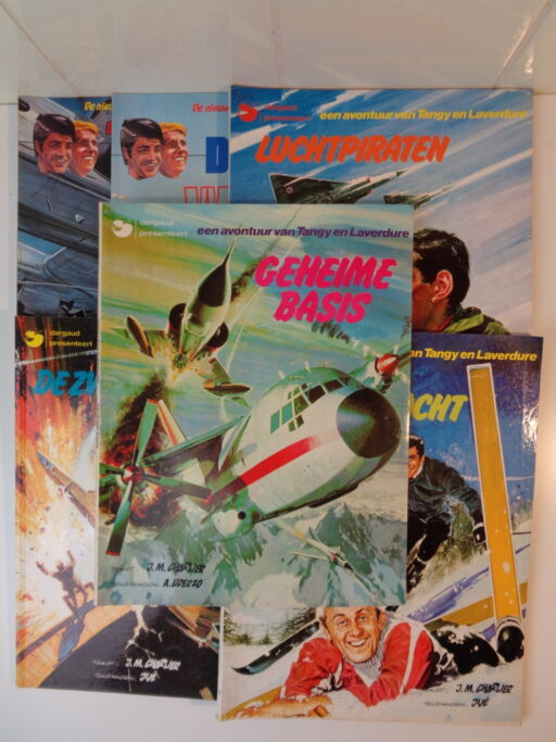 6x Een avontuur van Tangy en Laverdure 1974 tot 1984