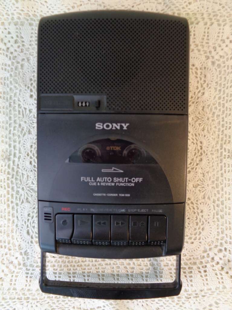Sony draagbare cassette-corder TCM-939
