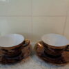 Grote kop en schotels Yamasen Fine Porcelain 24 Gold Collection Japan