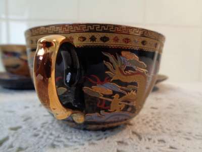 Grote kop en schotels Yamasen Fine Porcelain 24 Gold Collection Japan