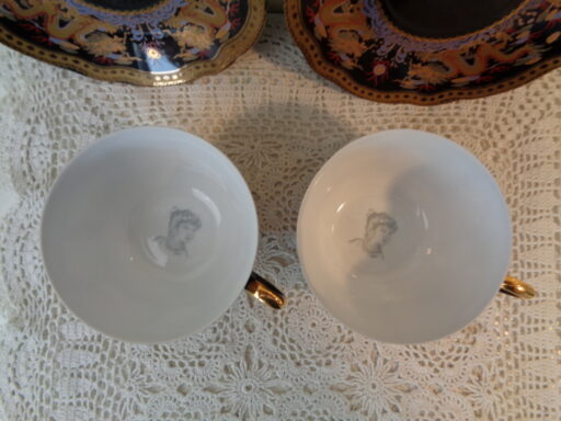 Grote kop en schotels Yamasen Fine Porcelain 24 Gold Collection Japan