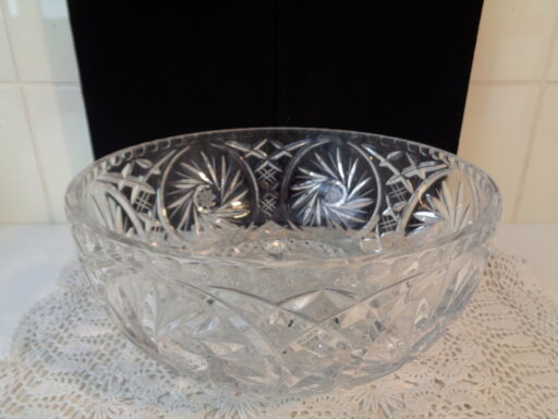 Prachtige kristallen schaal en bonbonschaal