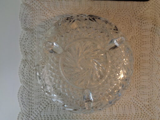 Prachtige kristallen schaal en bonbonschaal