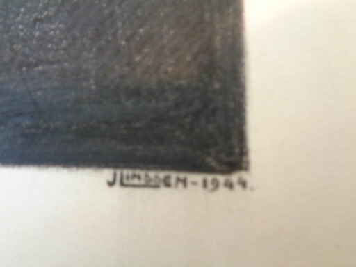 Houtskooltekening J. Linssen 1944