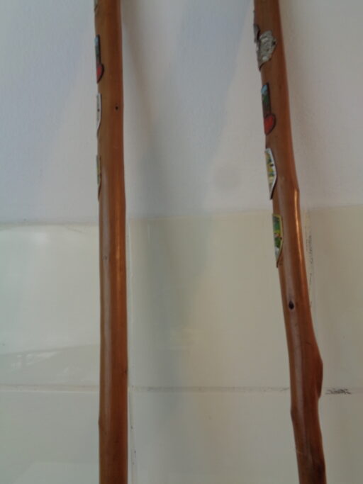 Collectie wandelstokken uit grootmoeders tijd