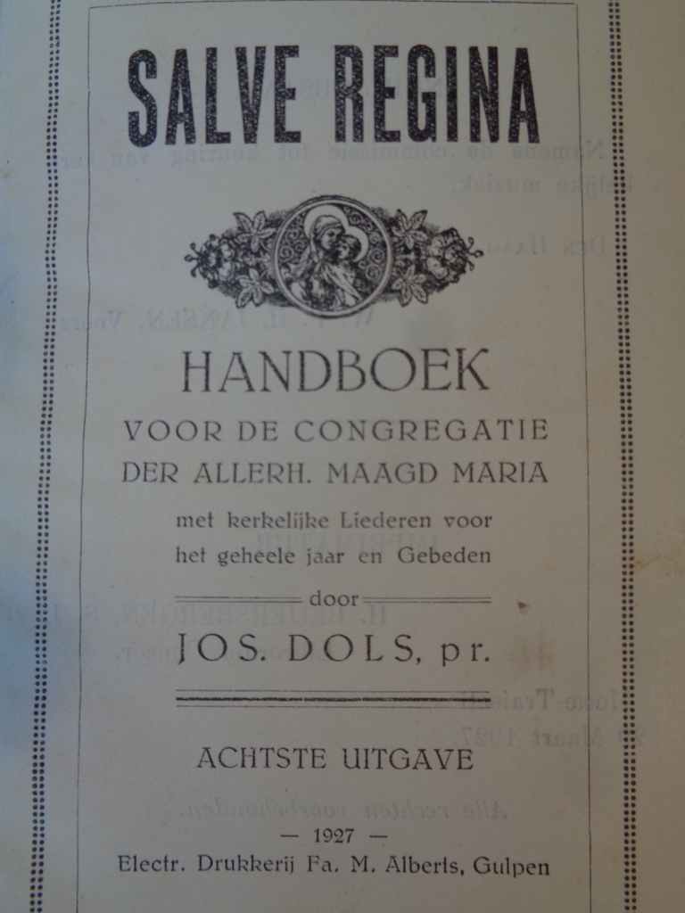 Salve Regina Handboek uit 1927