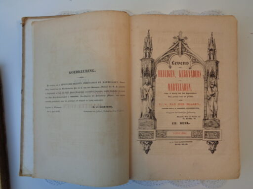 Levens der Heiligen, kerkvaders en martelaren Deel twee en drie Periode 1838 / 1842