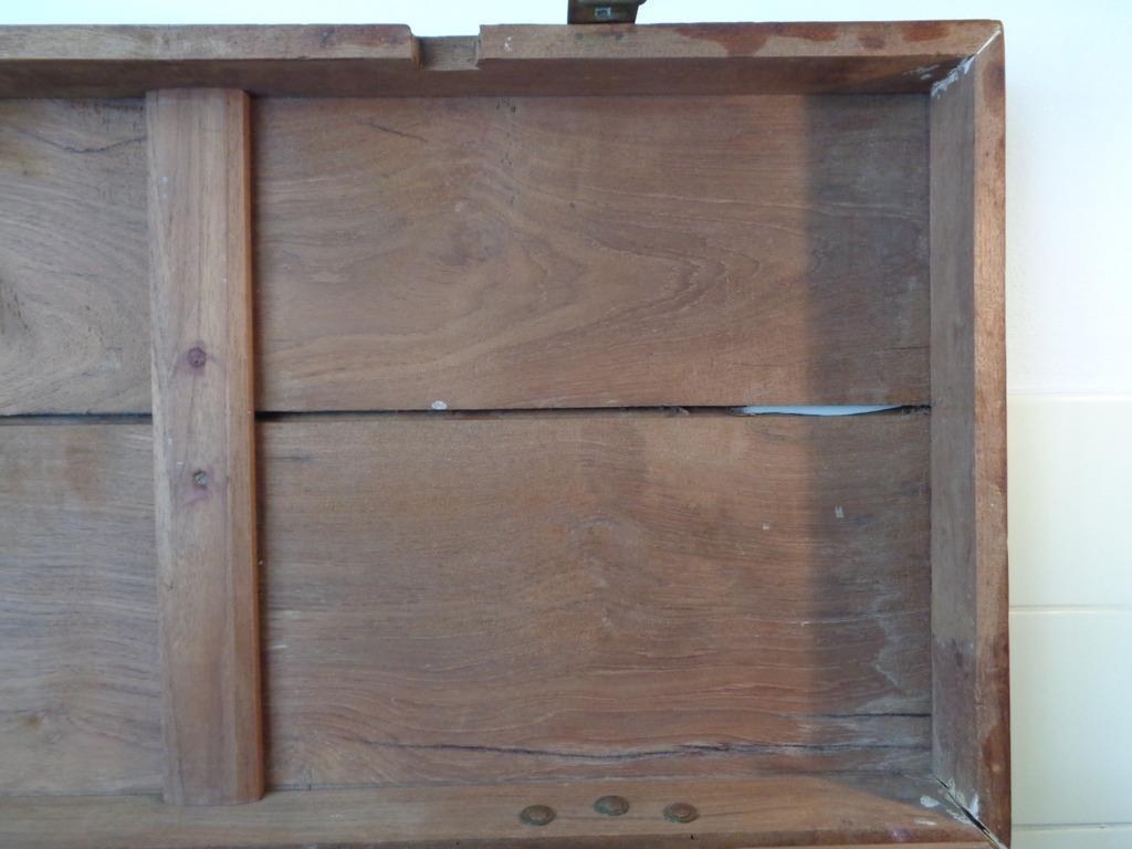 Antieke houten scheepskist - Afbeelding 13