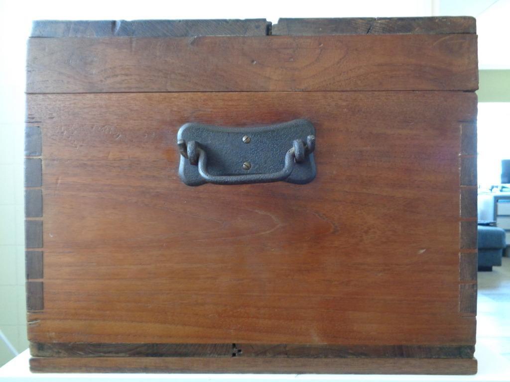 Antieke houten scheepskist - Afbeelding 17