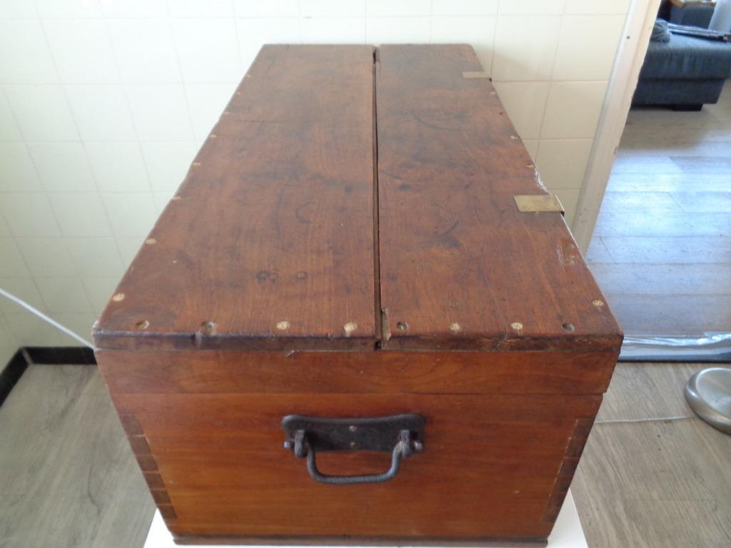 Antieke houten scheepskist - Afbeelding 18