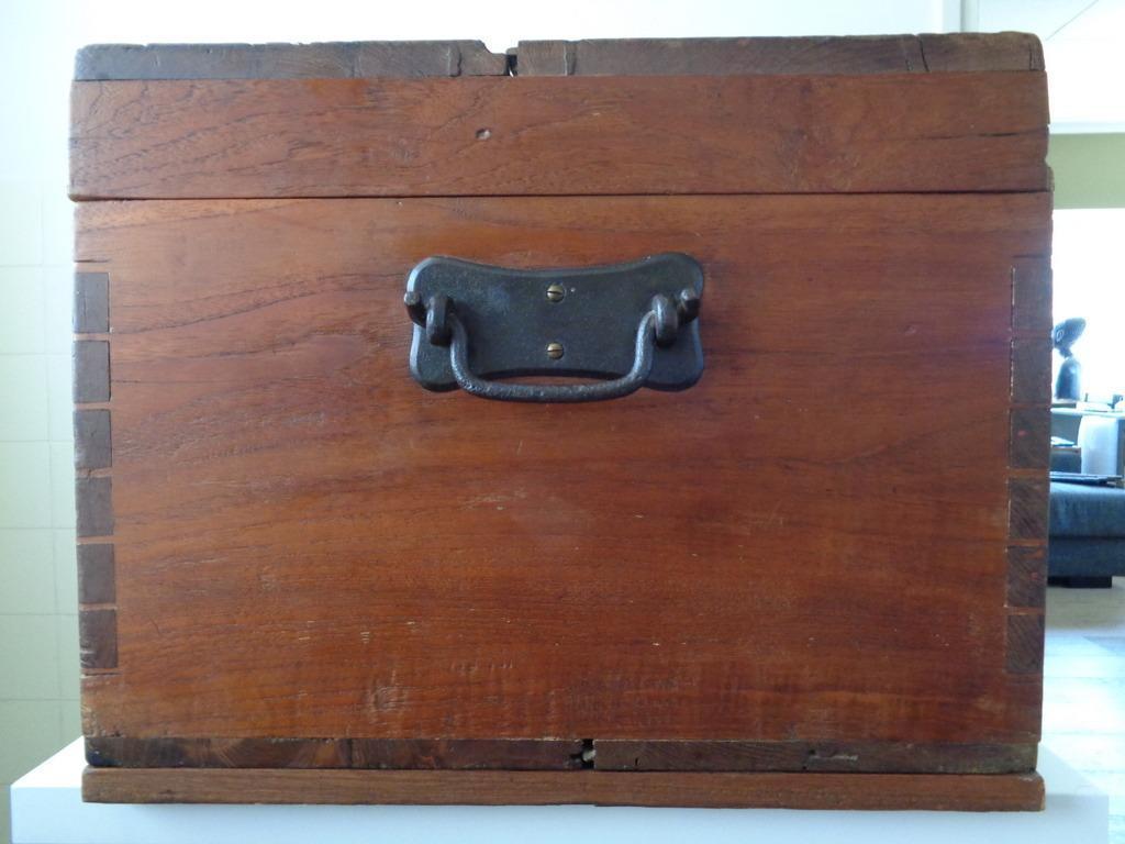 Antieke houten scheepskist - Afbeelding 19