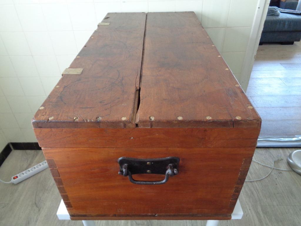 Antieke houten scheepskist - Afbeelding 20