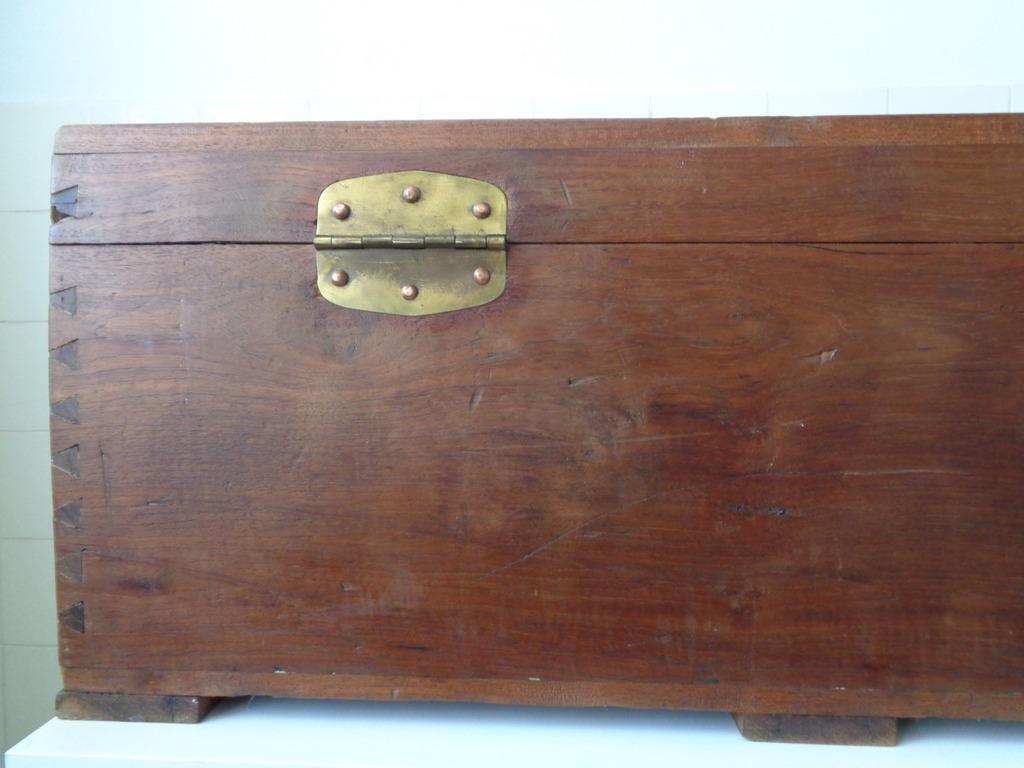 Antieke houten scheepskist - Afbeelding 21