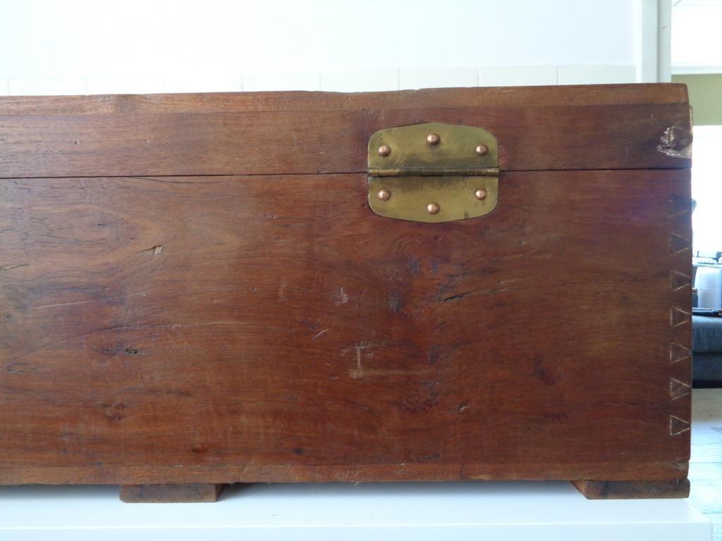 Antieke houten scheepskist - Afbeelding 22