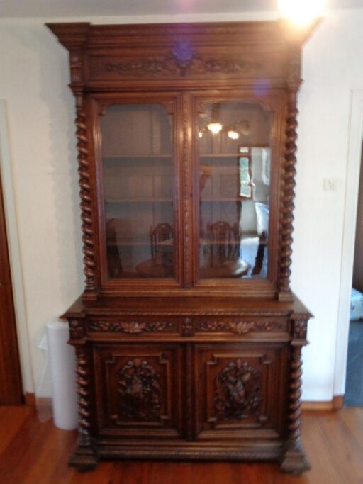 Jachtkast vitrinekast periode 1850 / 1900