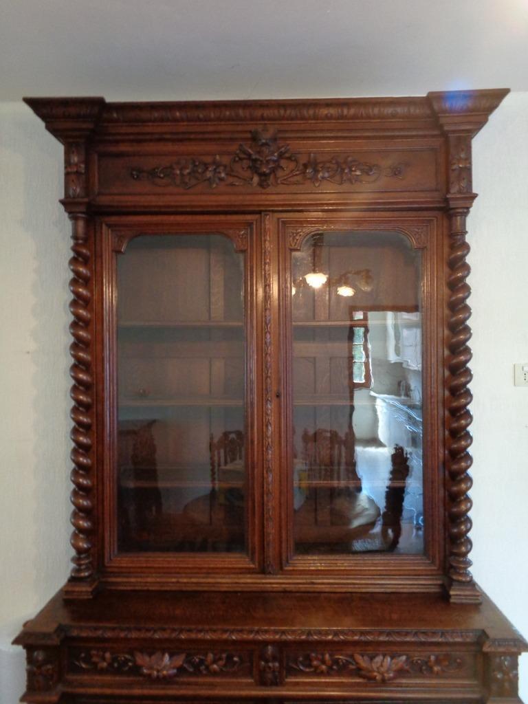Jachtkast vitrinekast periode 1850 / 1900