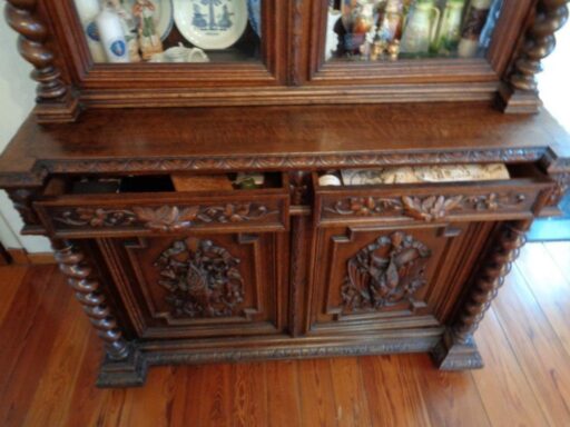 Jachtkast vitrinekast periode 1850 / 1900