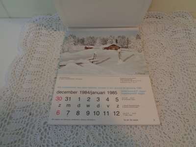 Removos mond- en voetschilder Kunstkalender 1985