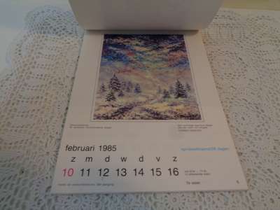 Removos mond- en voetschilder Kunstkalender 1985